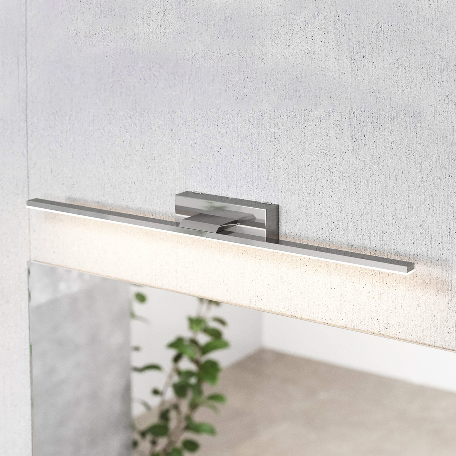 LED wandlamp Miroir 60 cm chroom 3000K