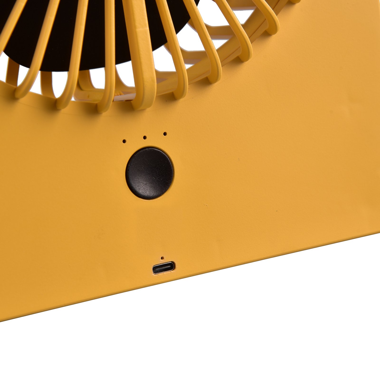 "Breezy" įkraunamas stalinis ventiliatorius, geltonas