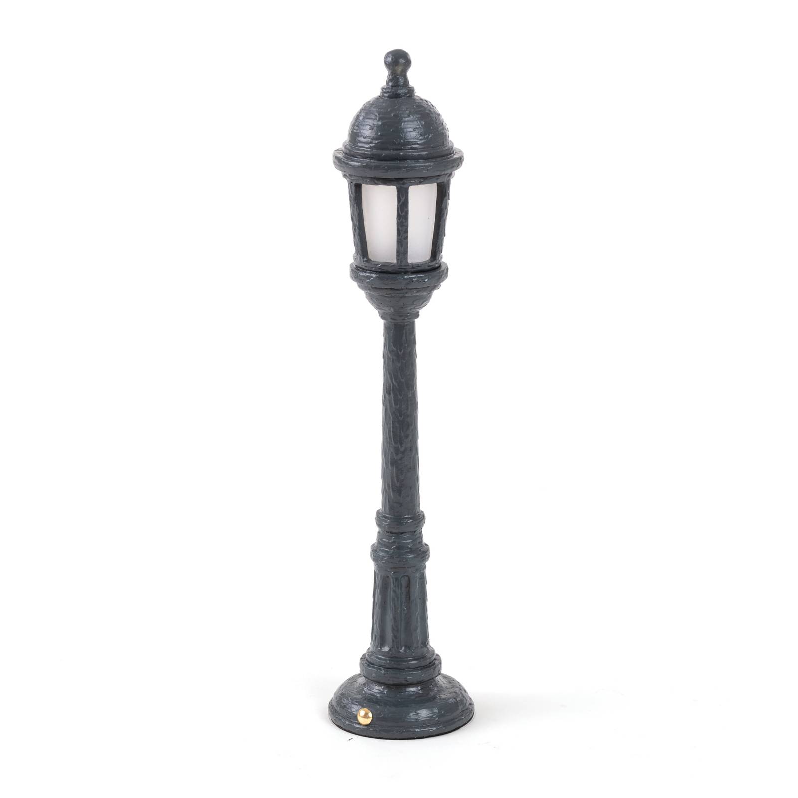 SELETTI Lampe déco LED Street Lamp avec batterie, grise