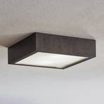 Tromsö ceiling light, 30x30 cm, concrete grey