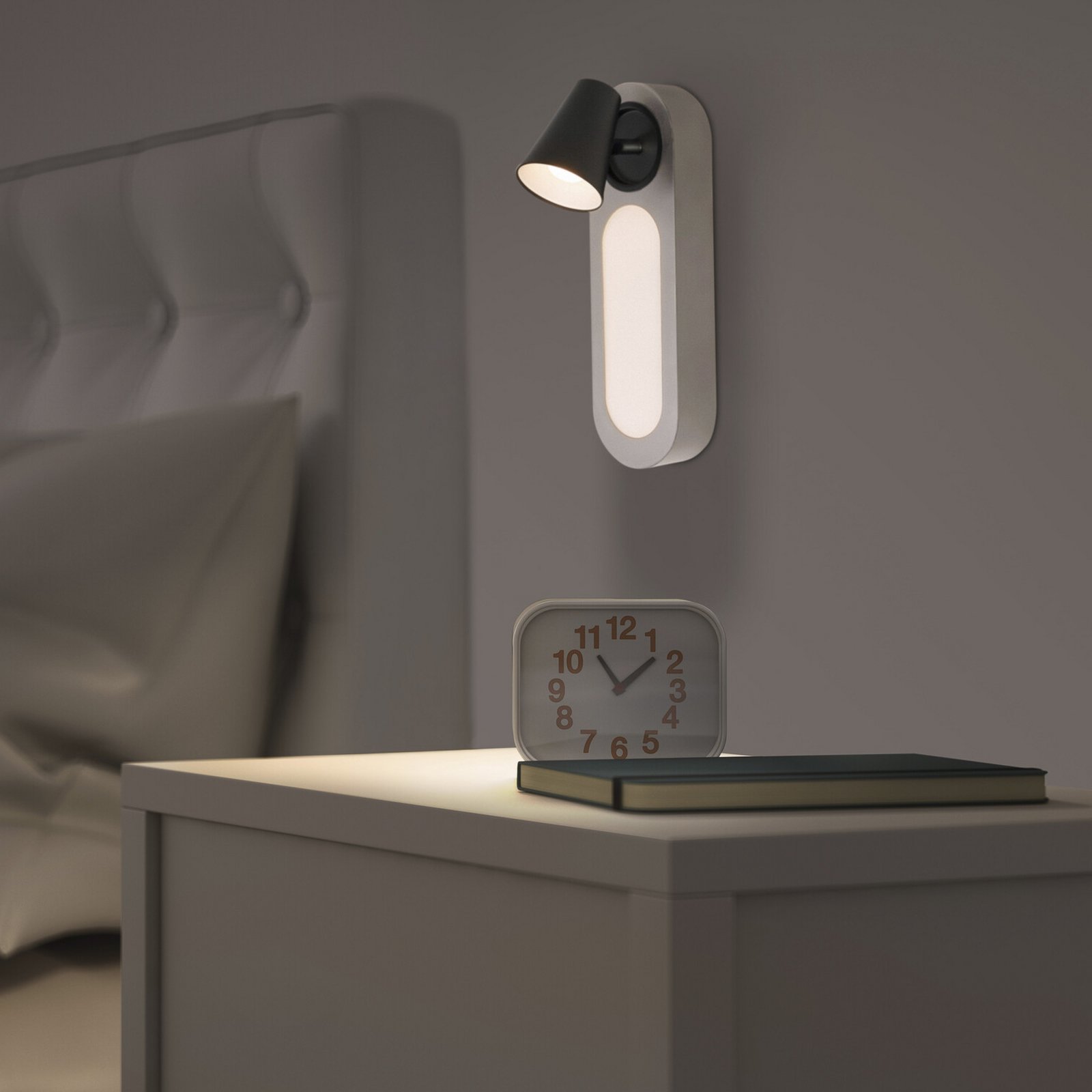 OSRAM LED wandlamp NEPTUNE, wit, 1 spot, metalen schakelaar OSRAM LED wandlamp NEPTUNE, wit, 1 spot, metalen schakelaar