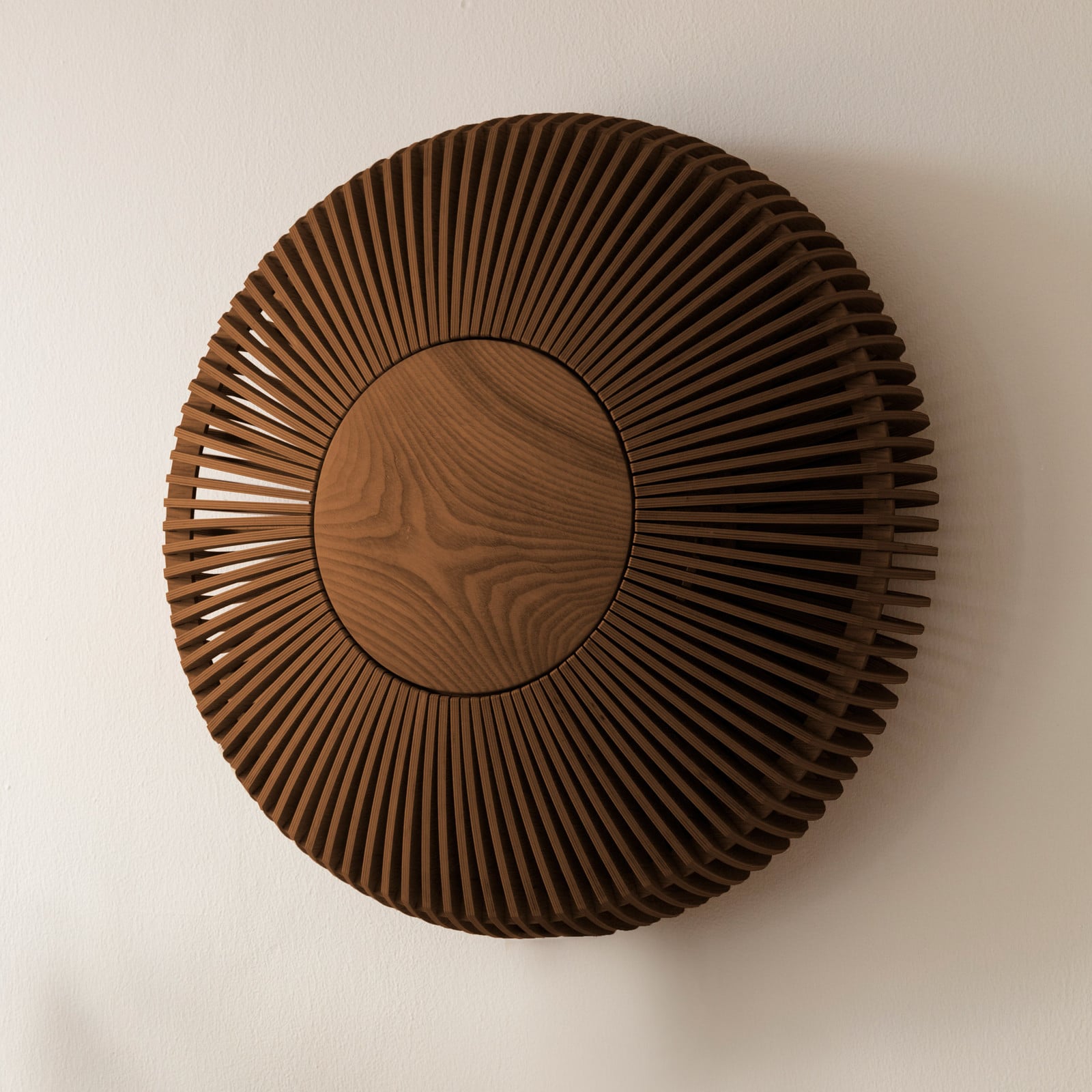 Clava Up Wood Væg-/Loftlampe Medium Dark Oak UMAGE - Stue - Skandinavisk - Træ - Rund billede