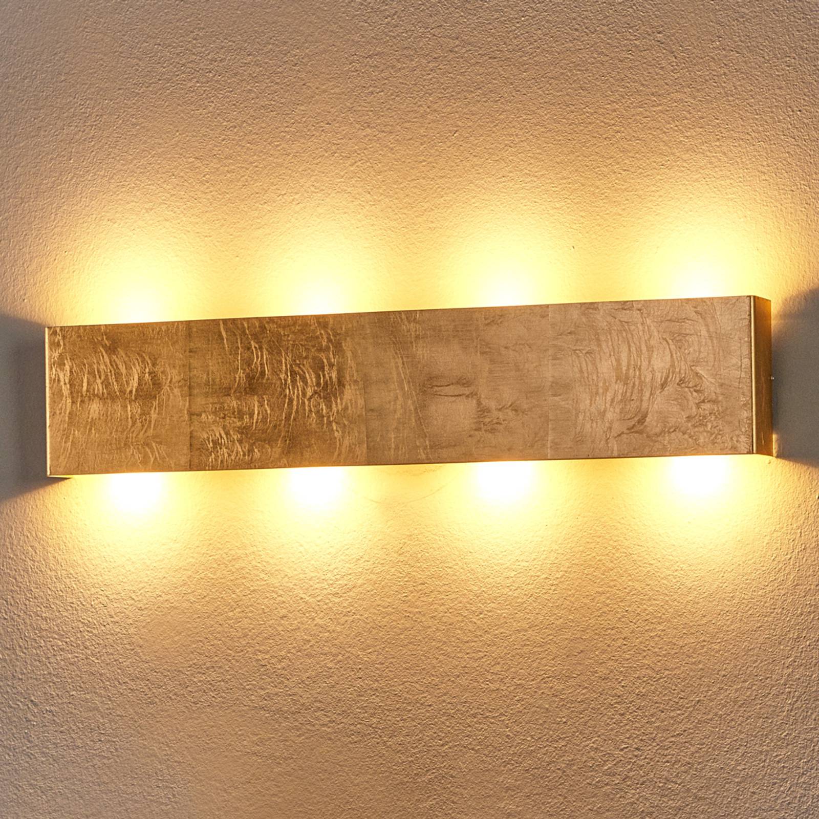 Maja - applique LED dorée antique, dimmable