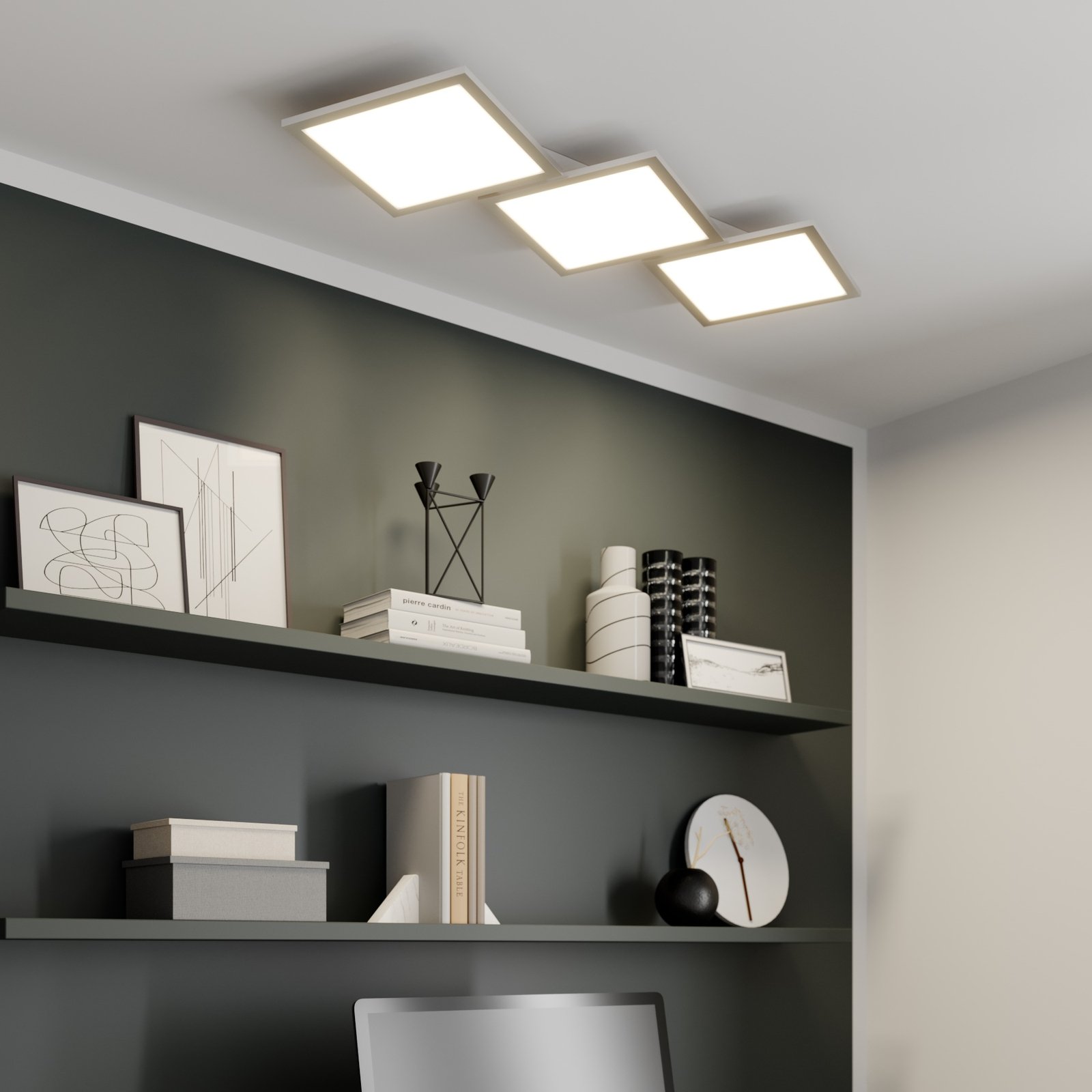 Ilira 3 Kattovalaisin White/Silver - Lucande