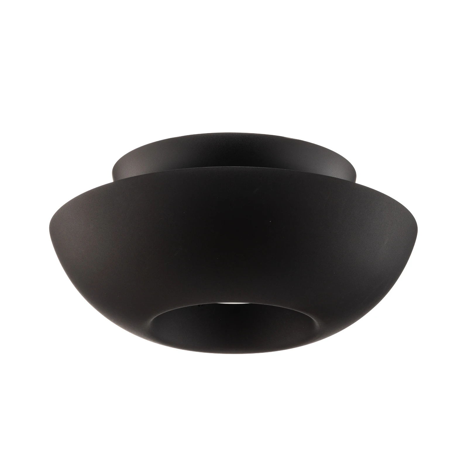 Lucande plafonnier Kellina, Ø 48 cm, noir, métal