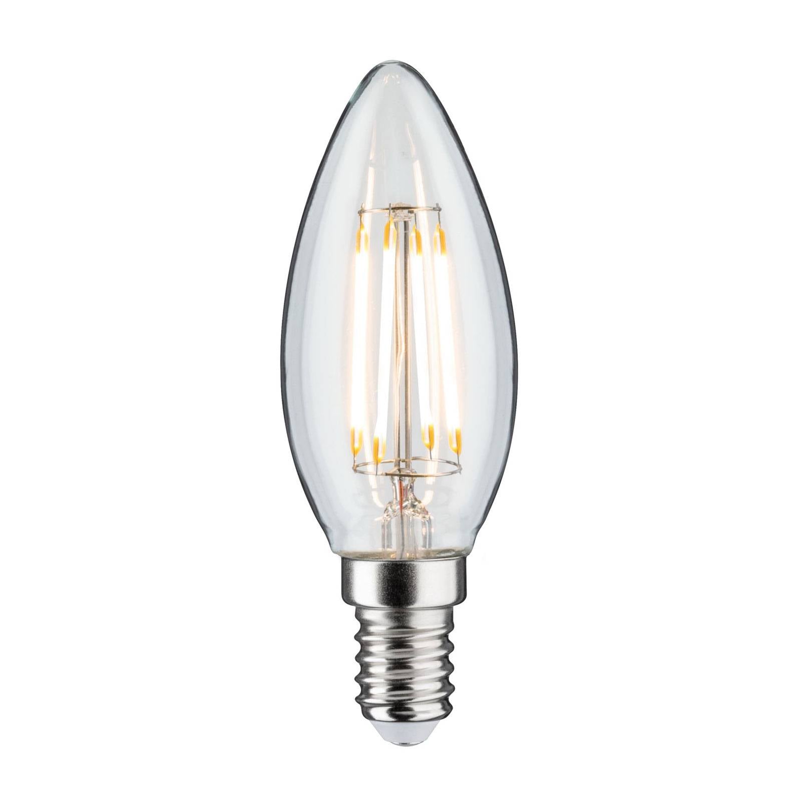 Paulmann E14 LED 4,8W LED-Kerzenlampe E14 4,8W Filament 2.700K dimmbar - Glas