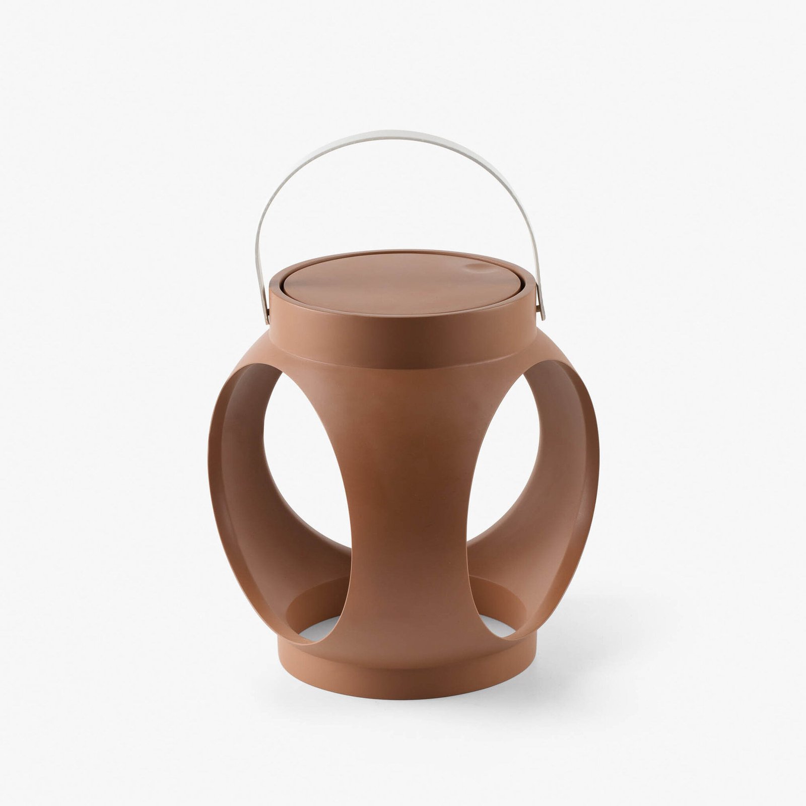 Candela LED tafellamp, terracotta, kunststof