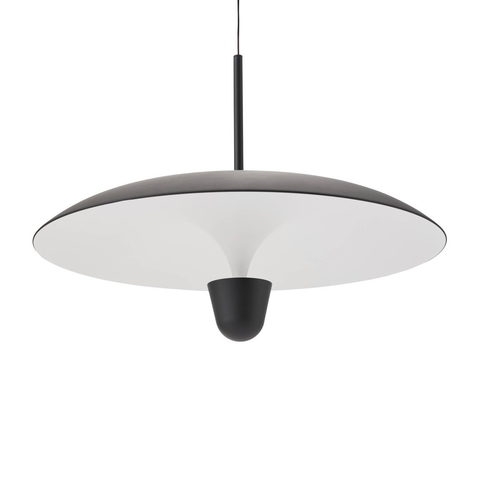 New Works LED-Pendellampe Kantarell, Ø 55 cm, schwarz