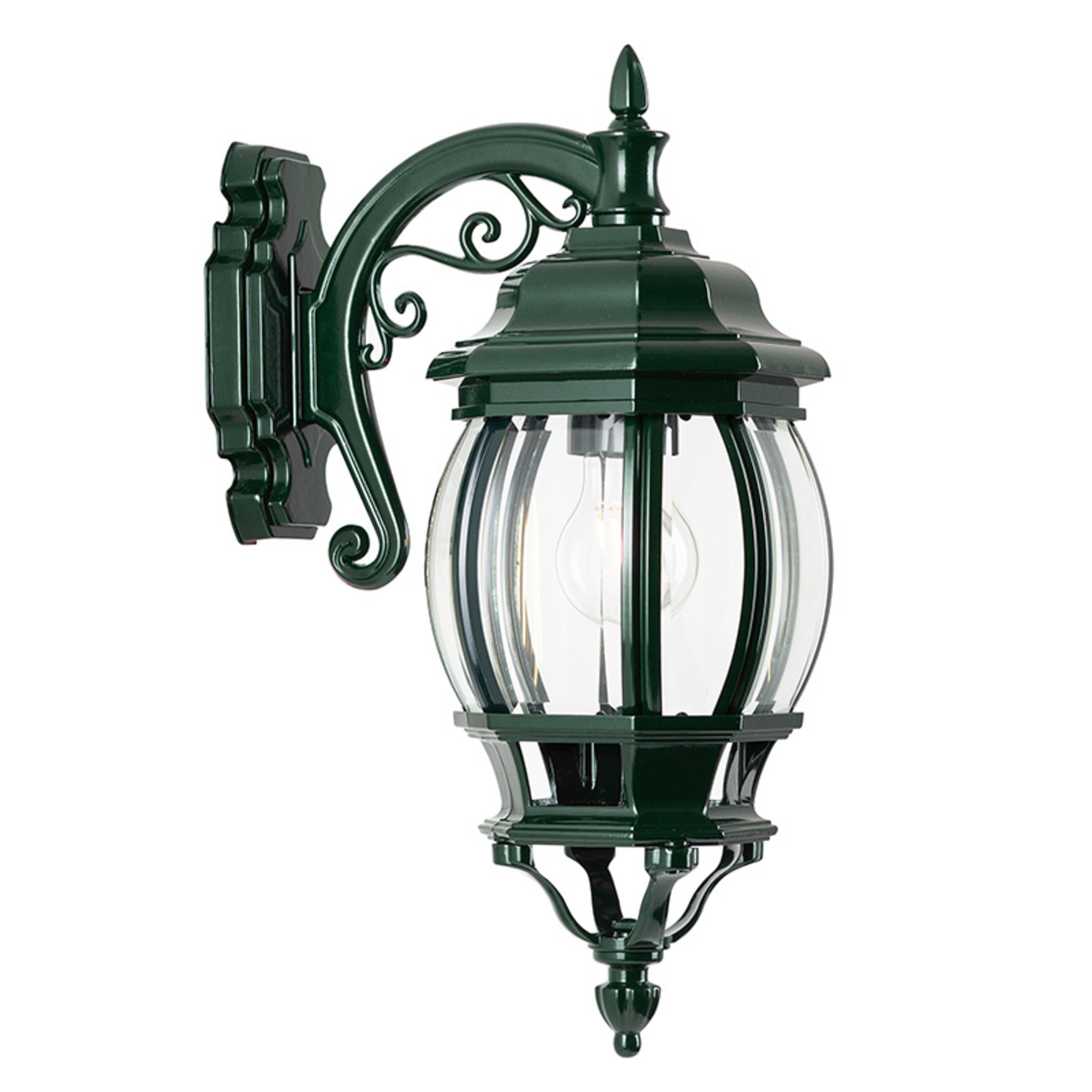 Utendørs vegglampe Andrew lanterne hengende, grønn