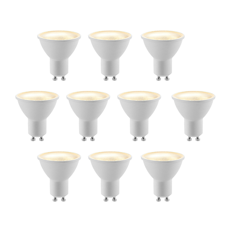 ELC LED-pære GU10 5W 10 stykk 2 700 K 120° dim