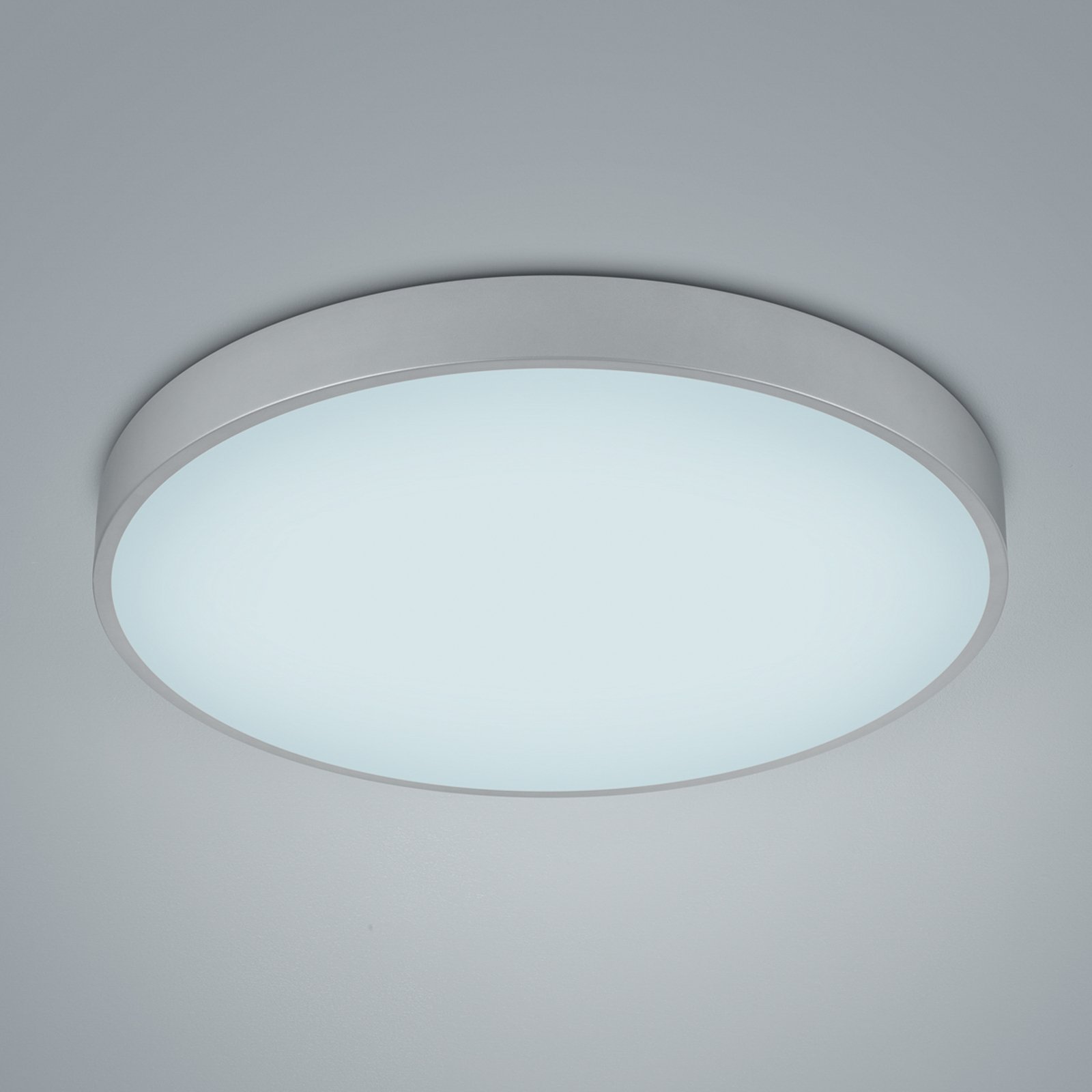 LED-loftslampe Waco, CCT, Ø 49,5 cm, titanium