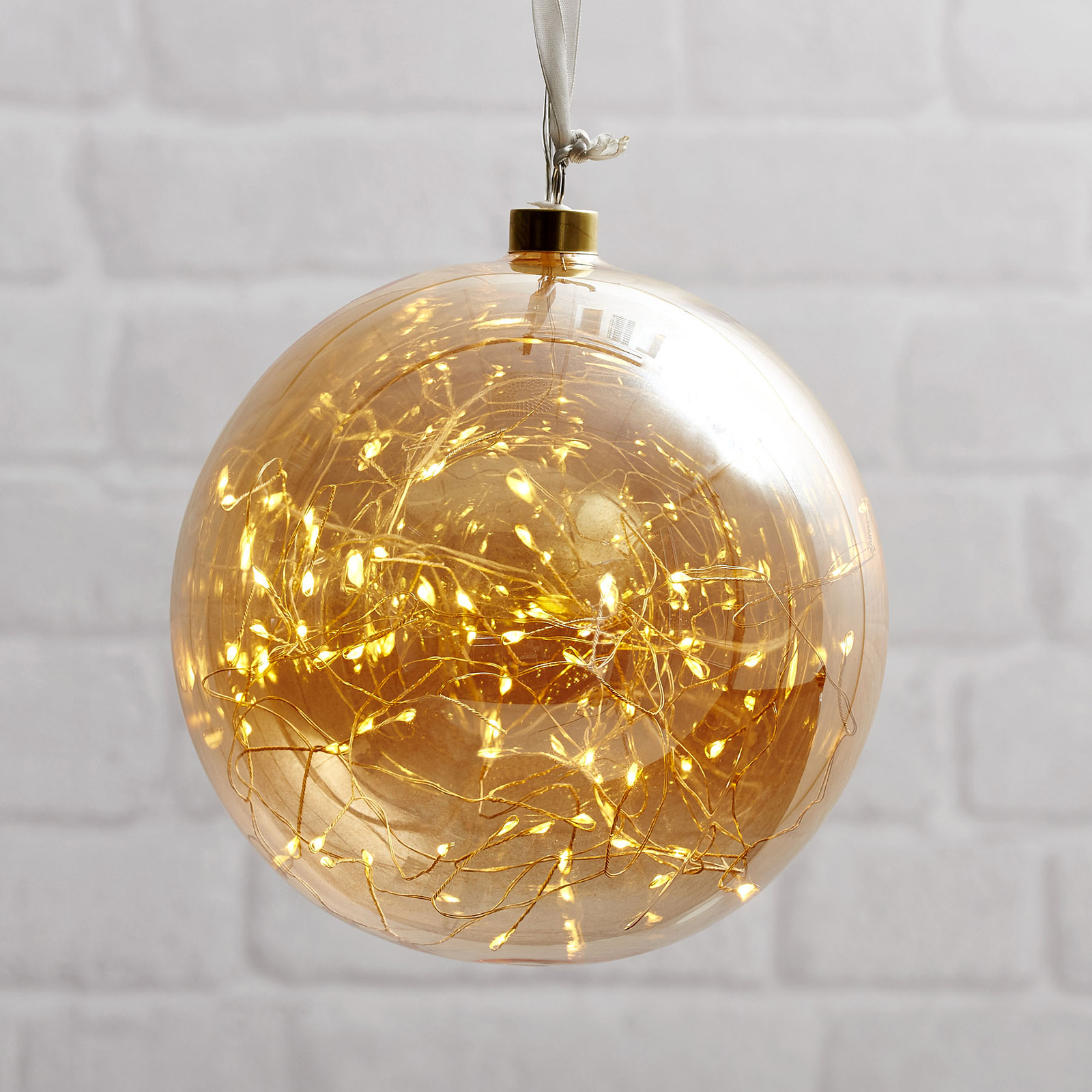 LED-Dekokugel Glow aus Glas, Ø 20 cm