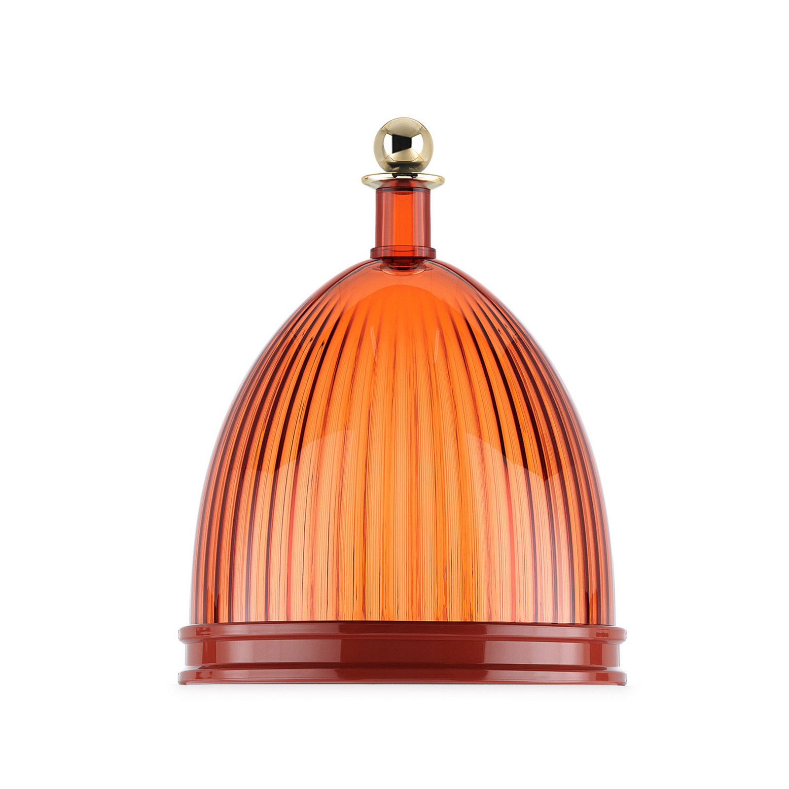 La Coupole dekorativ skål, teglrød, høyde 30,5 cm - Kartell