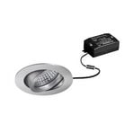 BRUMBERG Foco empotrable LED Tirrel-R, encendido/apagado, aluminio mate