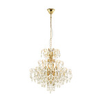 Stars of Light Kronleuchter Fenoullet, messing, Ø 58 cm