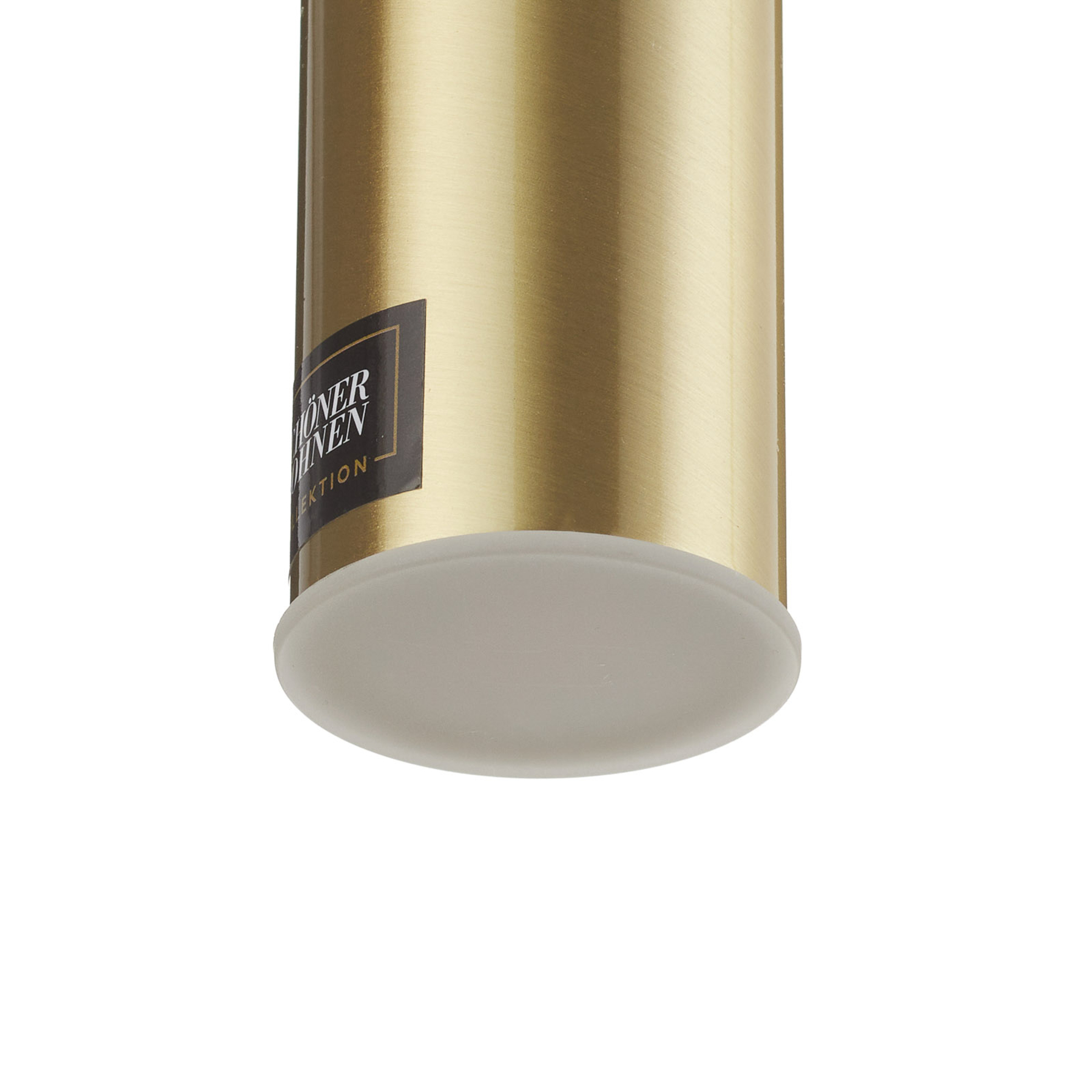 SCHÖNER WOHNEN Schöner Wohnen Stina LED pendant light 1-bulb gold, for Living / Dining Room, metal, plastic, 6.5 W, energy efficiency: A+