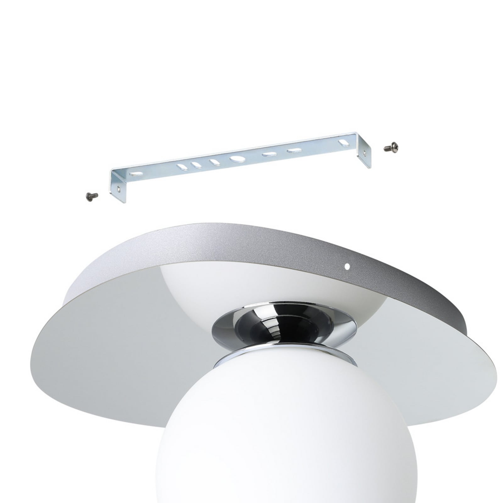 EGLO plafondlamp CASTROVIDO chroom 24 cm, 1-lamp, IP44 G9-LED