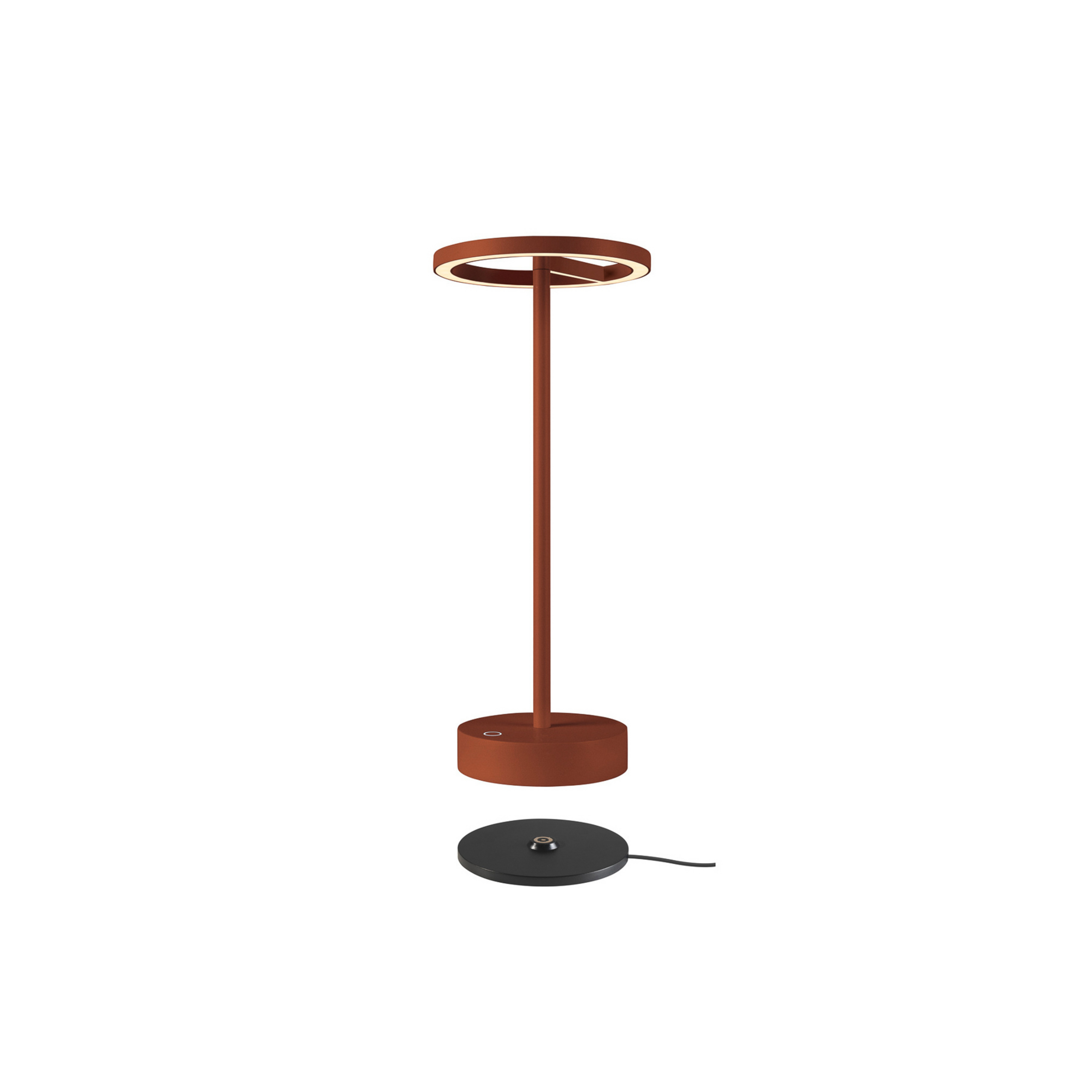SLV LED-Akkulampe Vinolina One, rost, 2.700 K, Höhe 33 cm