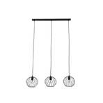 Lindby hanglamp Danika, 105 cm lang, zwart, metaal