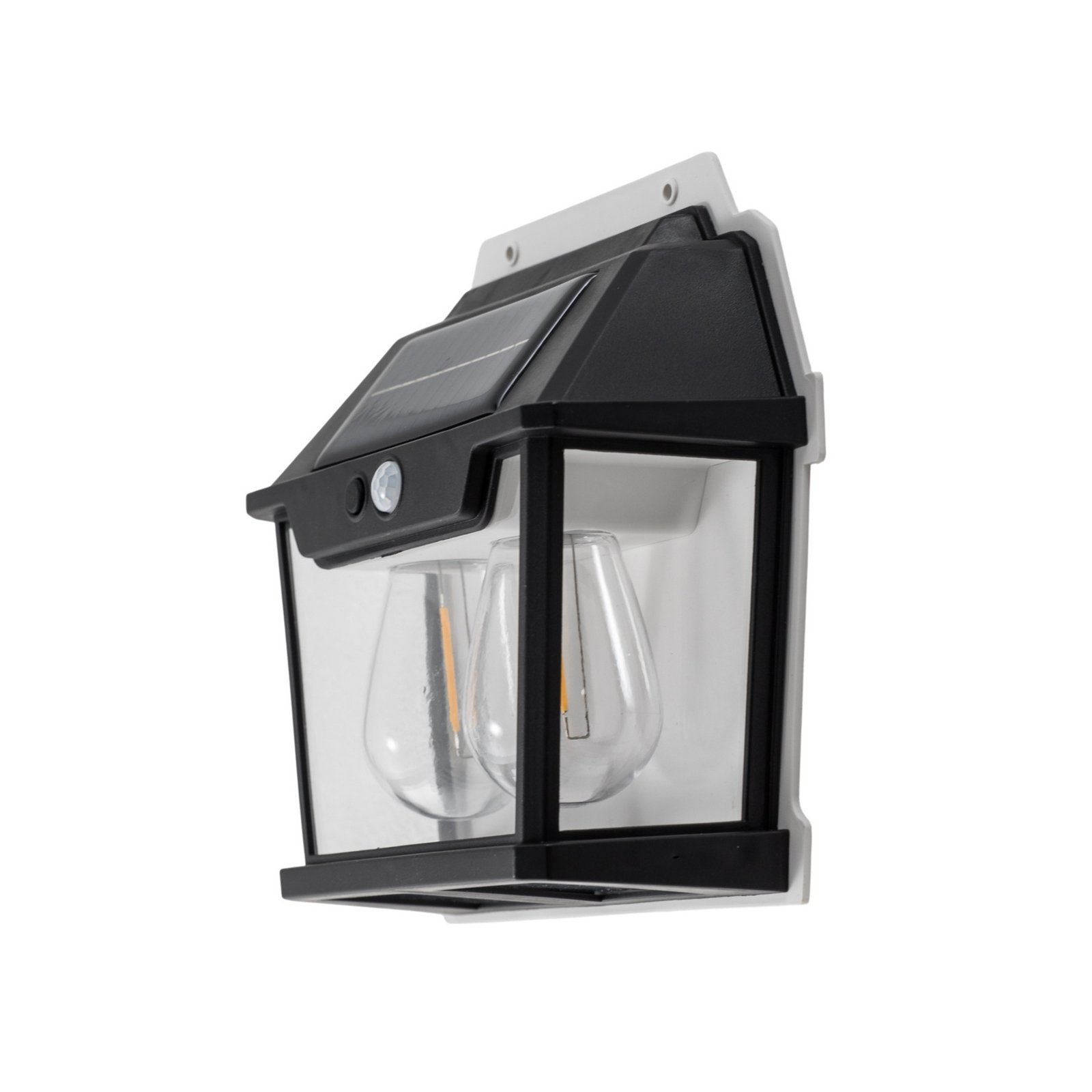 LED buiten wandlamp Filo Double, zwart, IP44