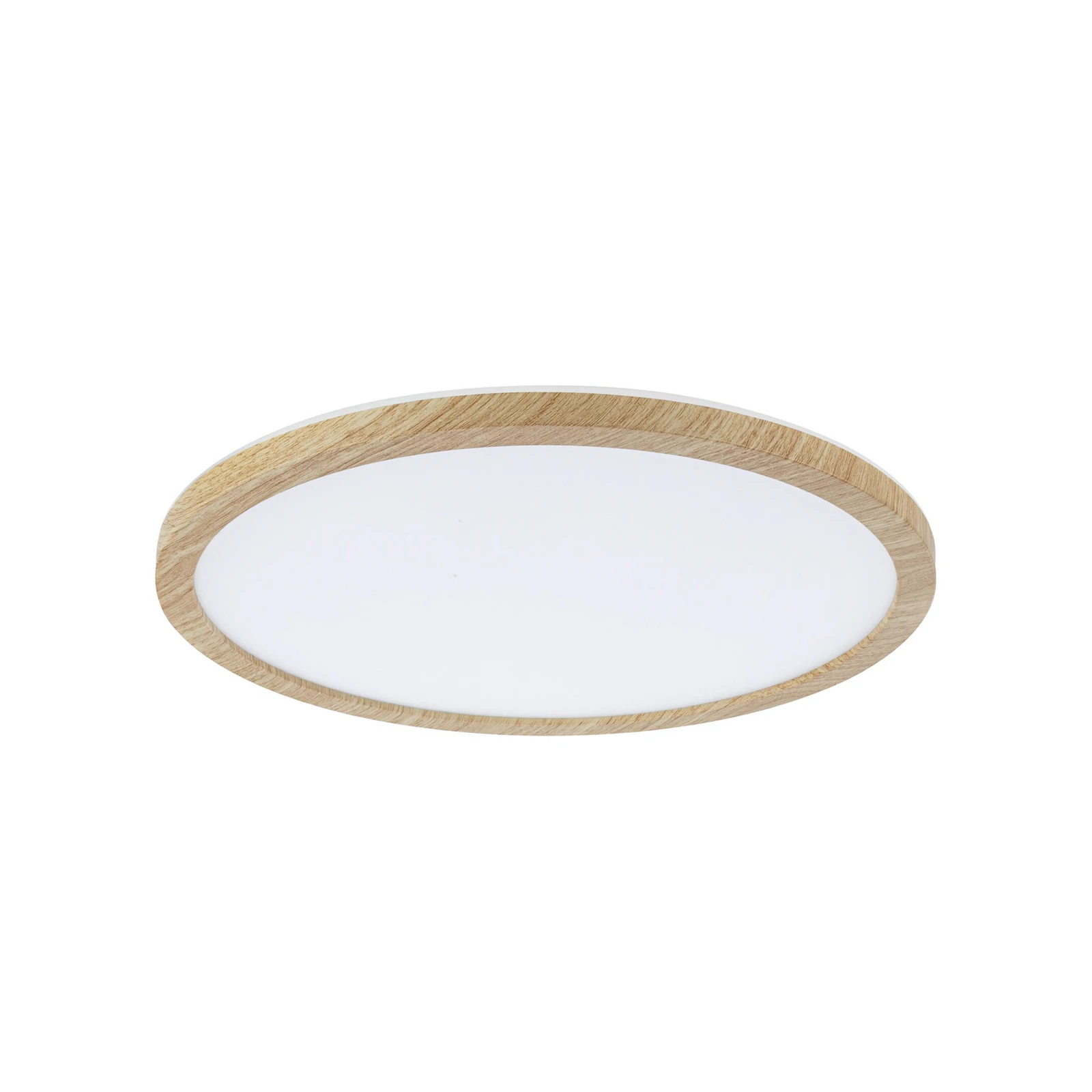 lámpara LED de techo Paulmann Atria Shine Ø29cm roble IP44 3.000K