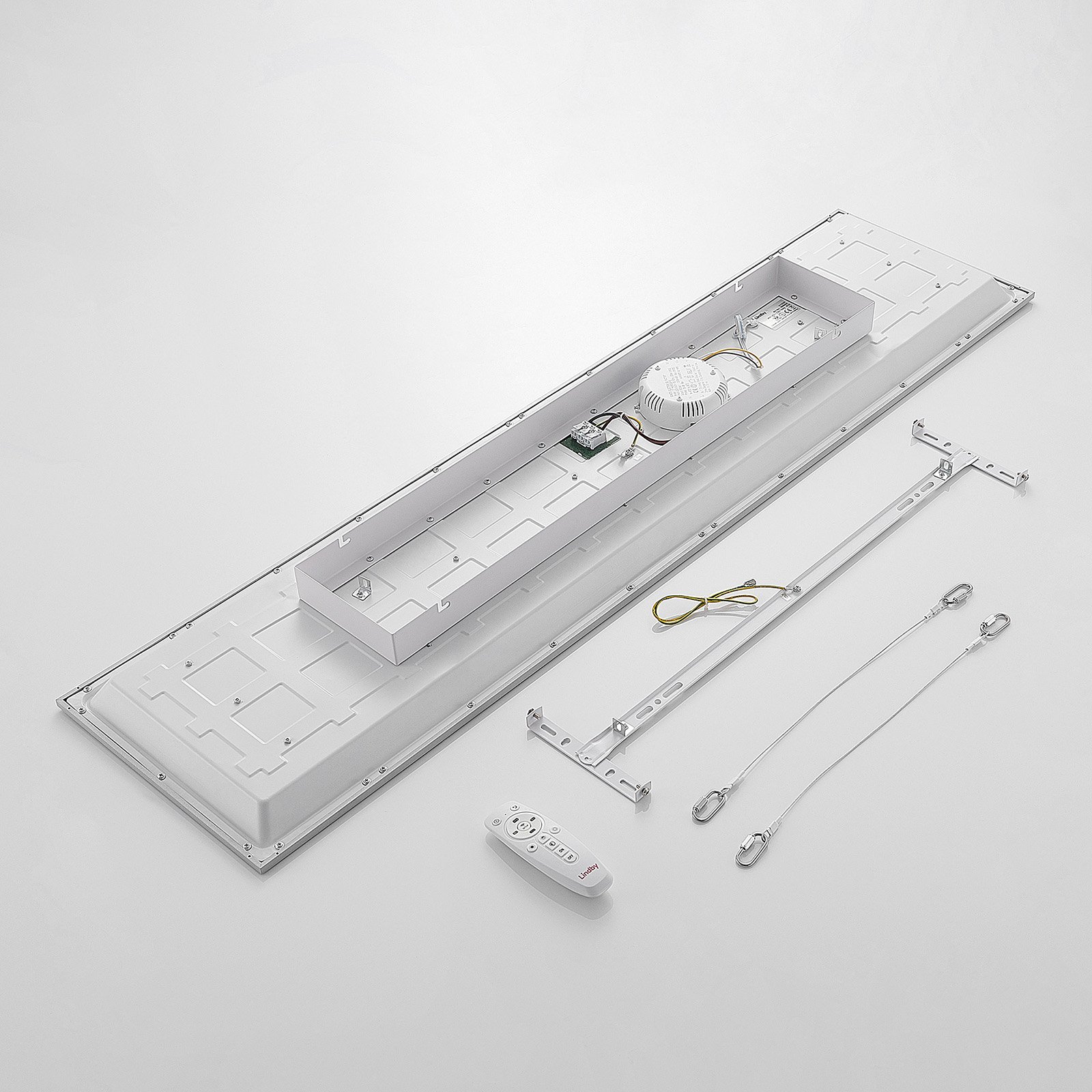 Lindby LED-Panel Stenley, CCT, 120 cm x 30 cm, dimmbar