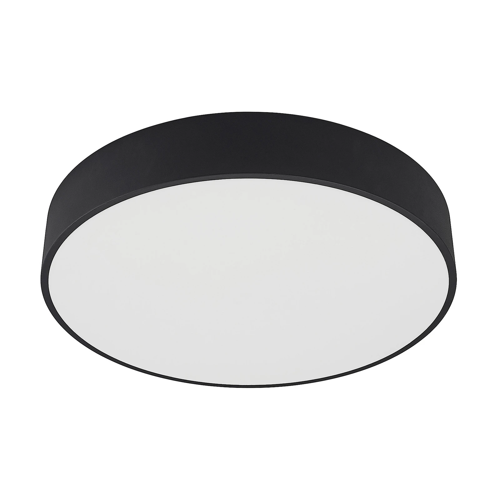 Arcchio LED griestu lampa Noabelle, Ø 60 cm, melna, metāls