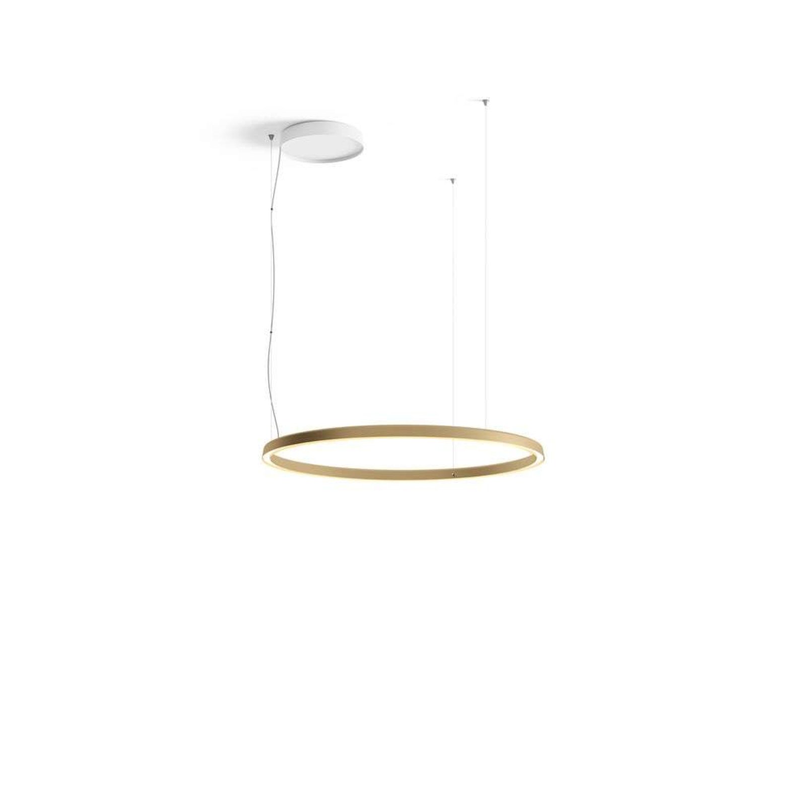 Compendium Circle LED Lustră Pendul Ø110 Brass - Luceplan