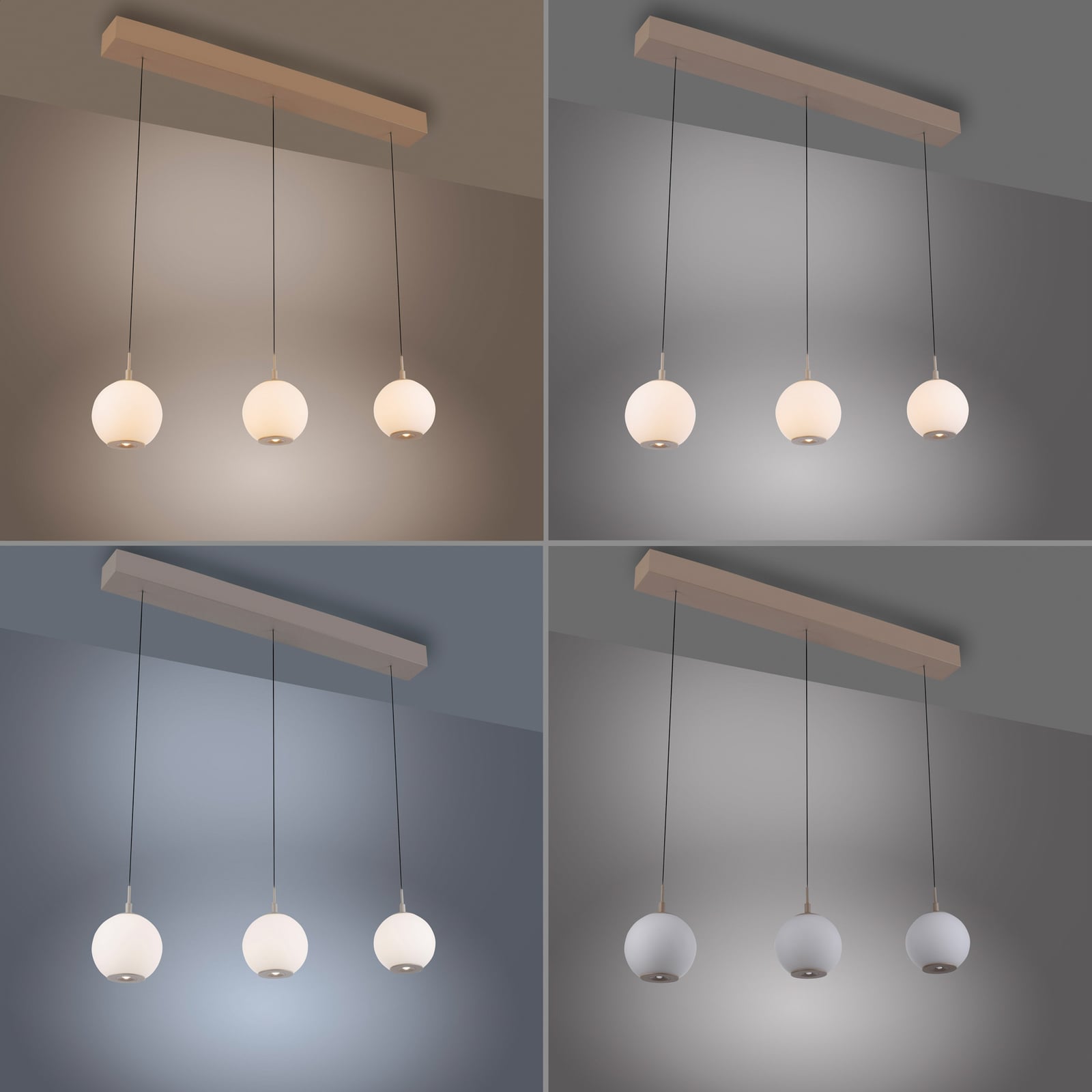 LED piekaramā lampa „Sandora“, smilškrāsā, garums 90 cm, stikls, 3 spuldzes. LED piekaramā lampa „Sandora“, smilškrāsā, garums 90 cm, stikls, 3 spuldzes.