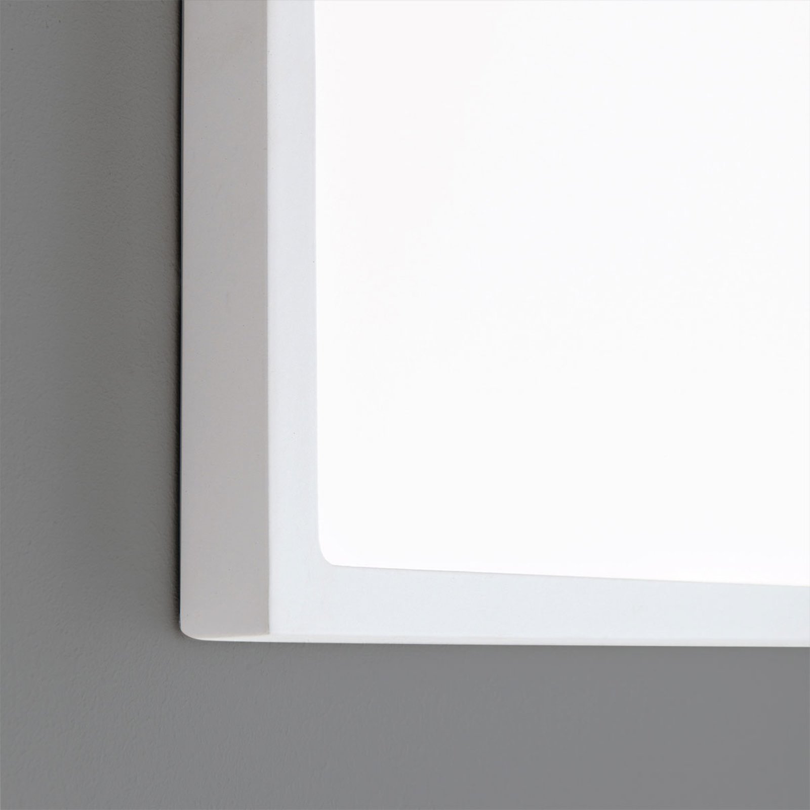 Aplique LED Vika, cuadrado, blanco, 23x23cm