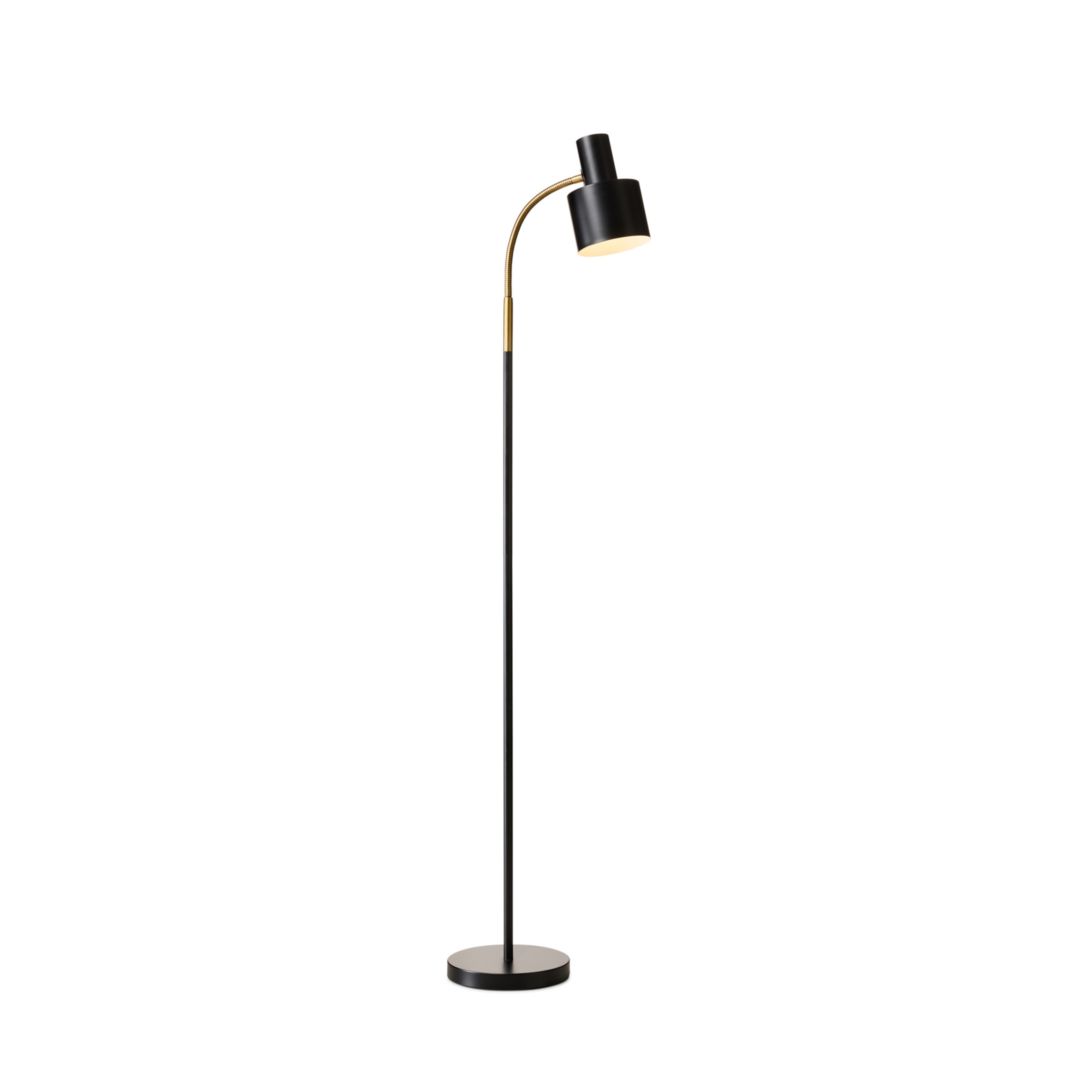 Lampada da terra VOGUE nera, altezza 143 cm, metallo, E27 - Halo Design