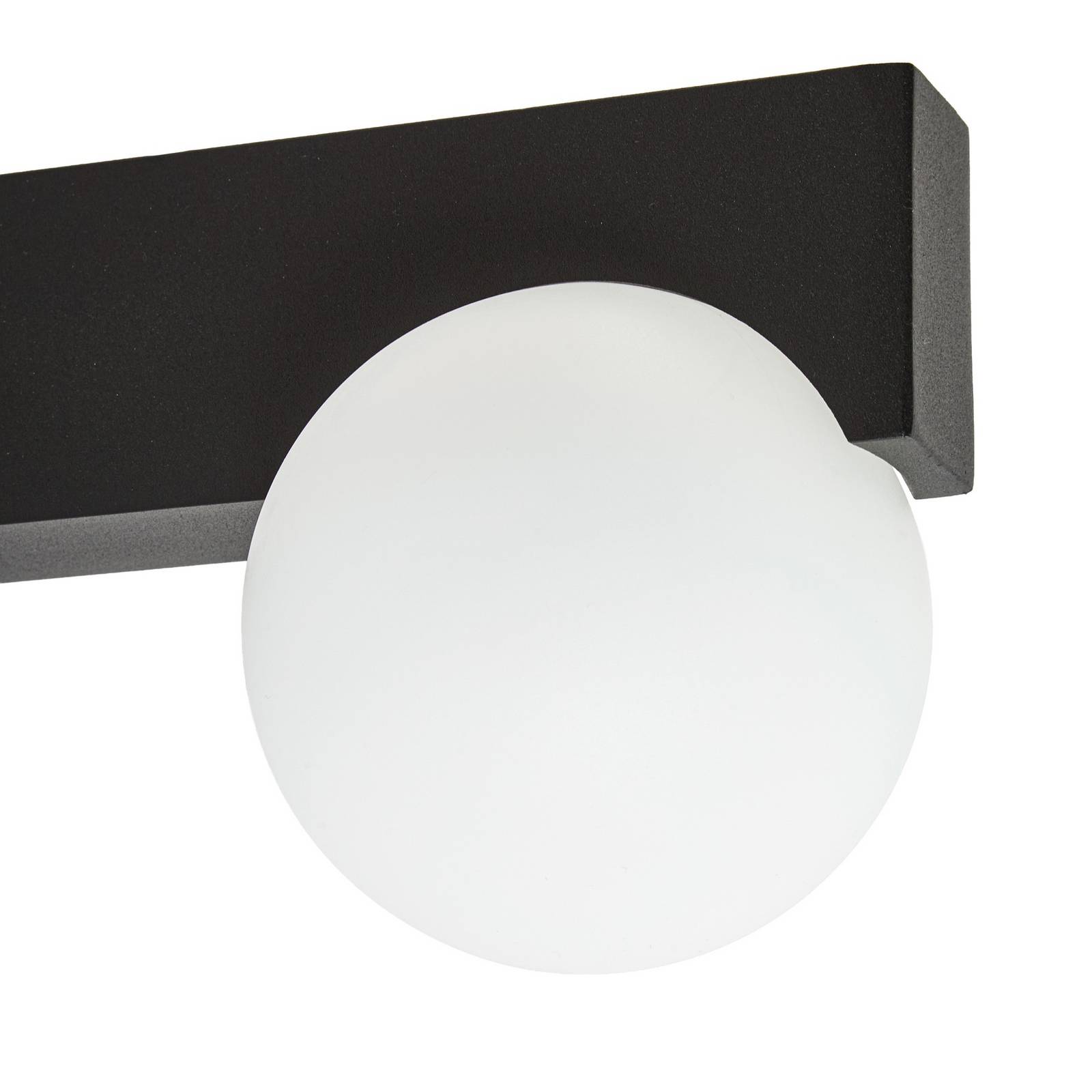 Kinkiet zewnętrzny LED Lucande Vijon, czarny, CCT, IP44