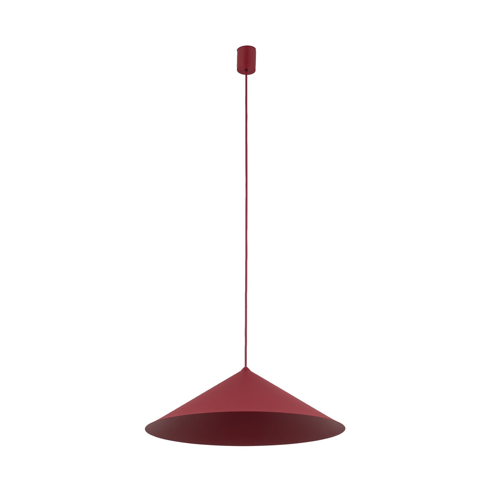 Suspension Lume XL, bordeaux, métal, Ø 49 cm, GX53
