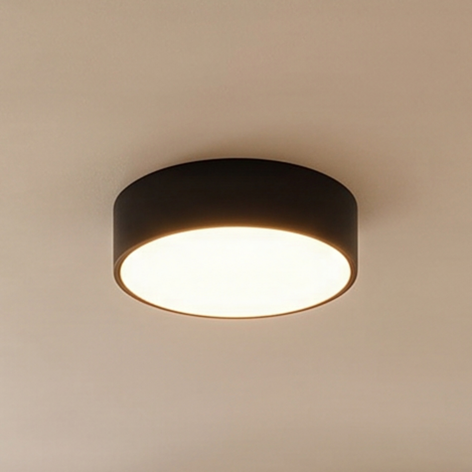 Φωτιστικό οροφής Cleo 300, IP54, Ø 30 cm μαύρο