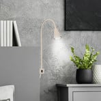 LED wall lamp Tuso, beige, bed mounting, metal, flexible arm