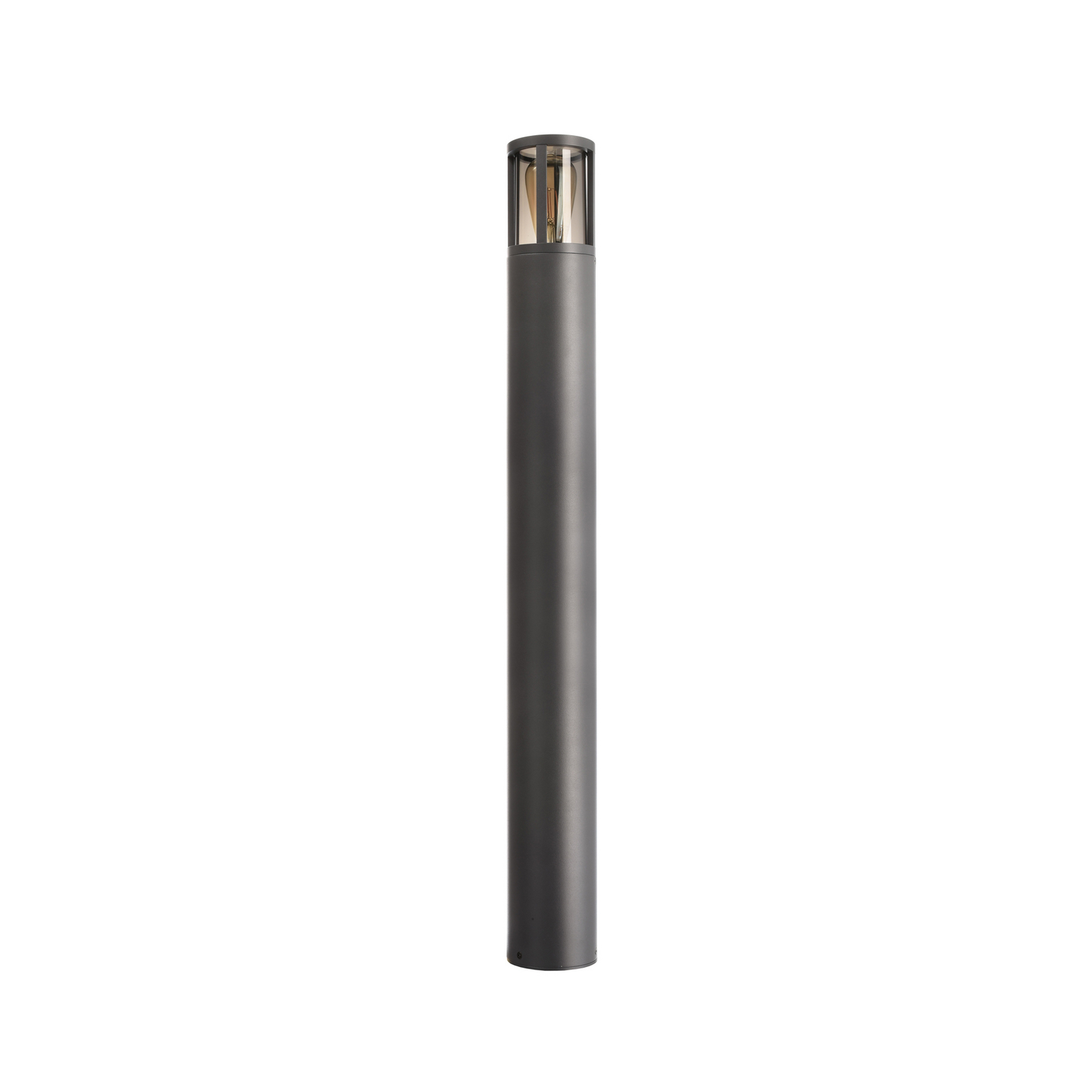 Wegeleuchte Facado II, grau/rauch, Ø 11 cm, Metall, IP65 E27