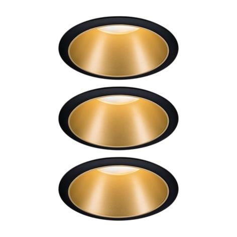 Paulmann Cole LED-spot i gullutseende, 3-pakning