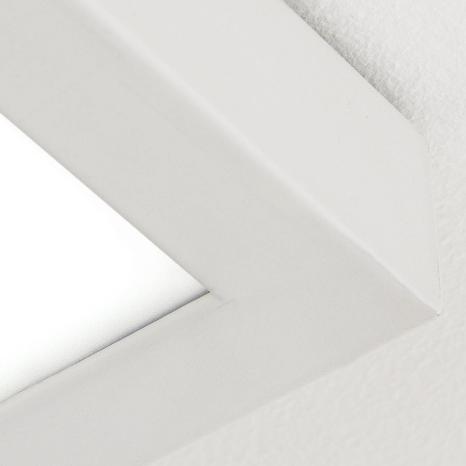 LED ceiling lamp Disc, white, length 115 cm, CCT, metal