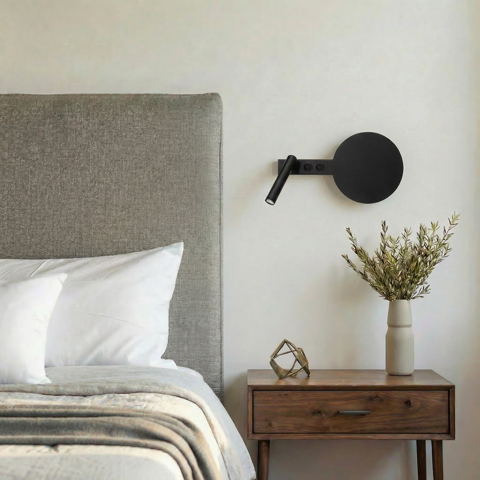 Стенна лампа Hotel Mood B, черна, метал, G9