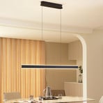 Lucande LED-Hängeleuchte Philine, Länge 121 cm schwarz Eisen