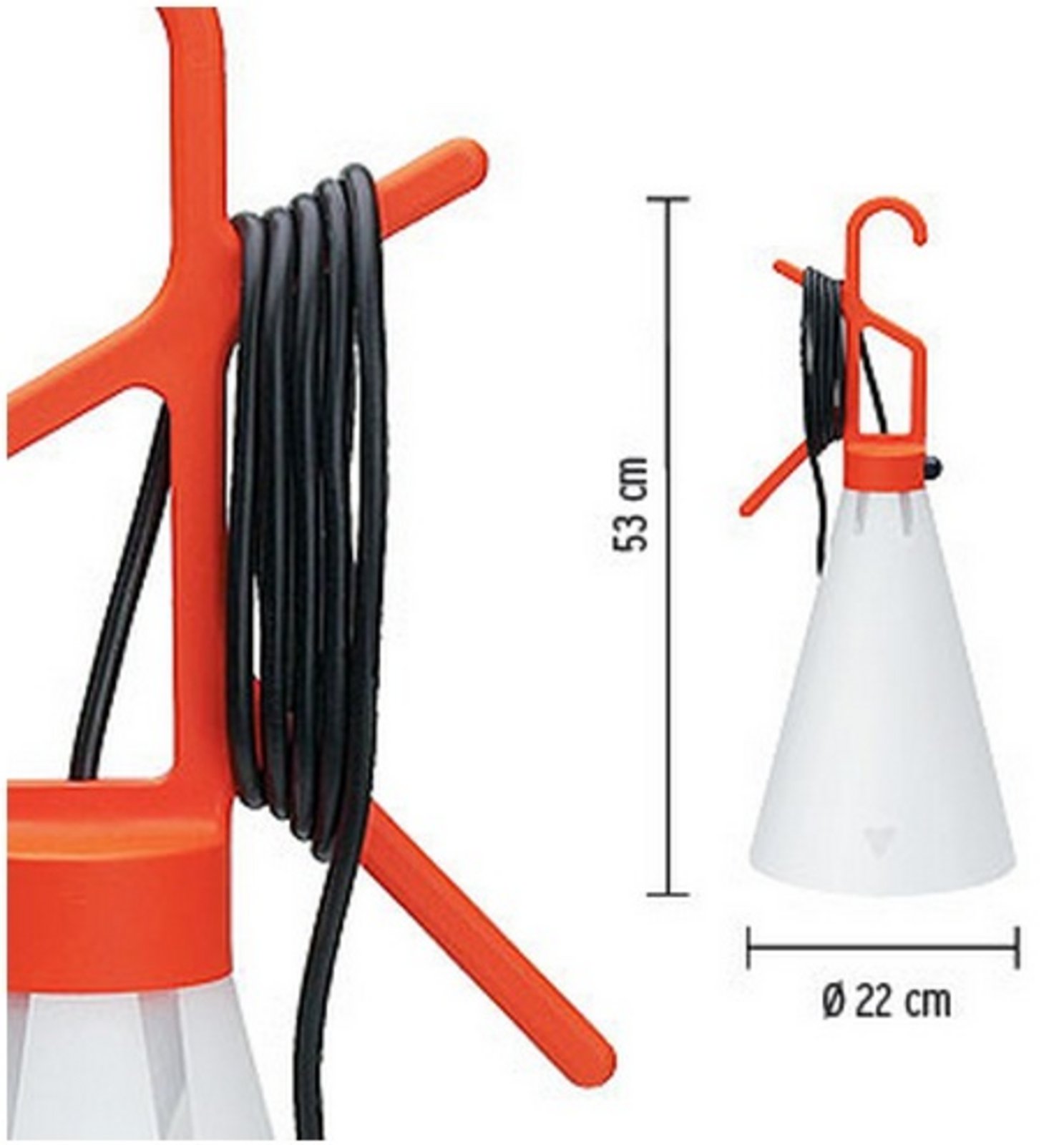 Mayday Work Lamp Orange - Flos