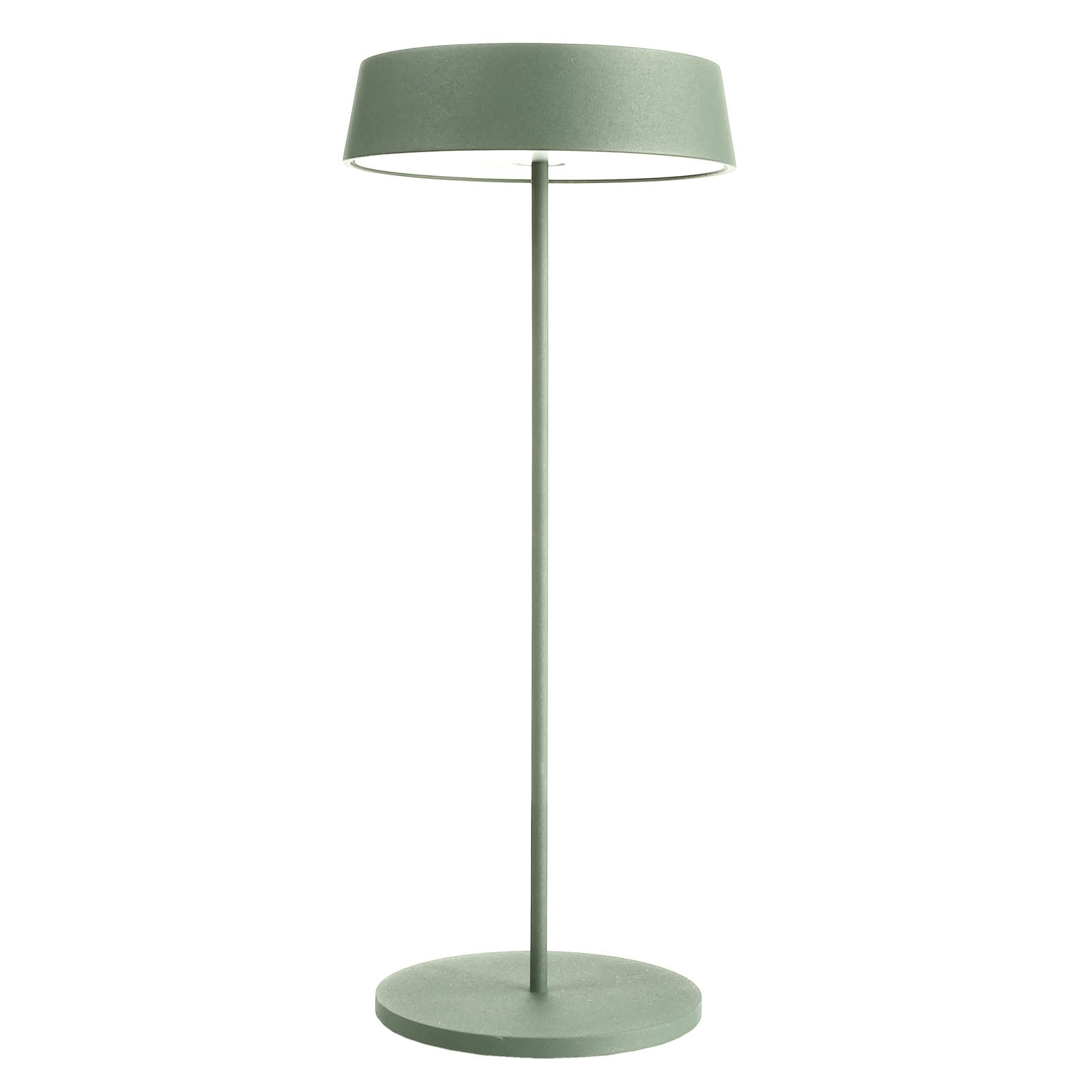 Miram LED-bordlampe med batteri, kan dæmpes, grøn
