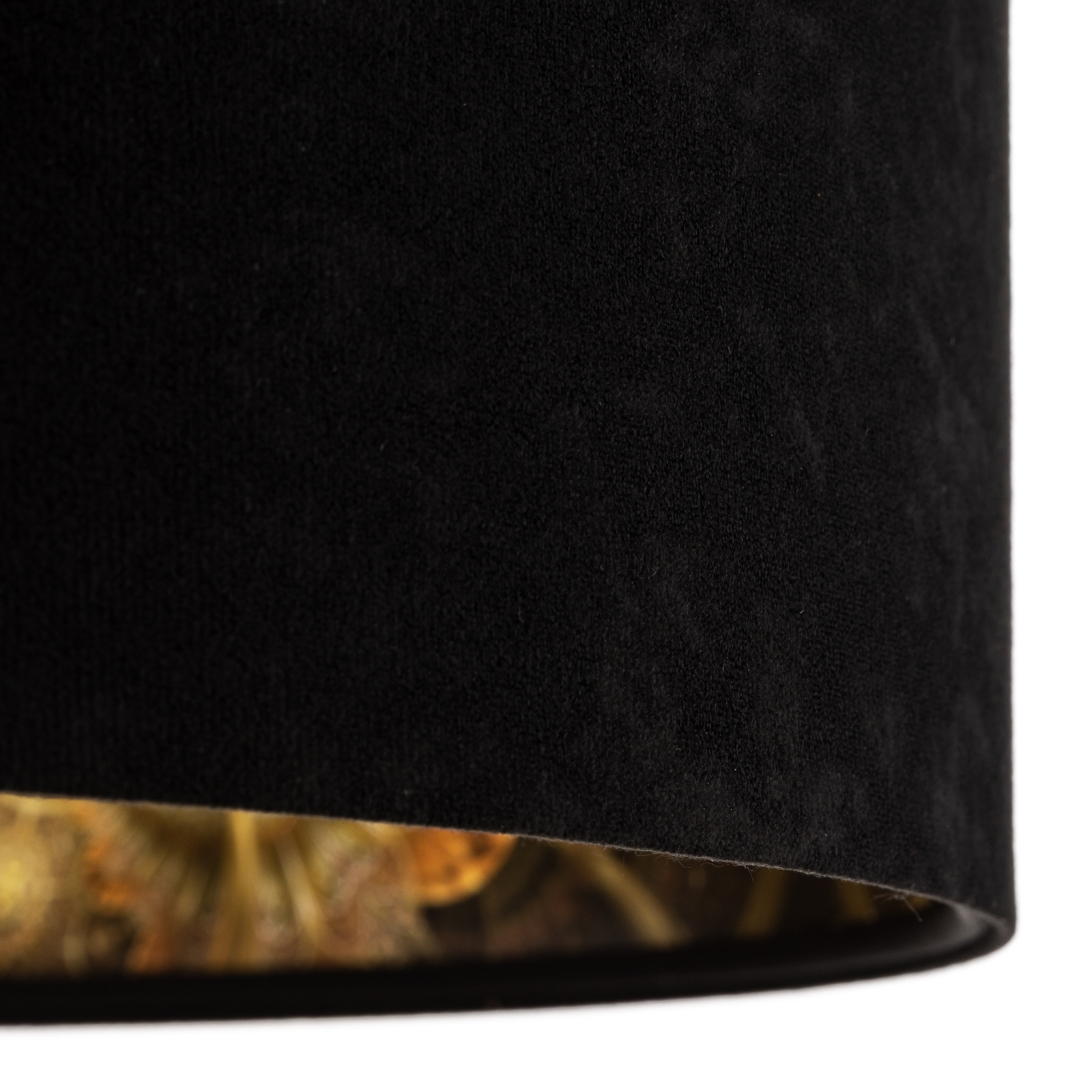 Salina pendant light in black with latex print