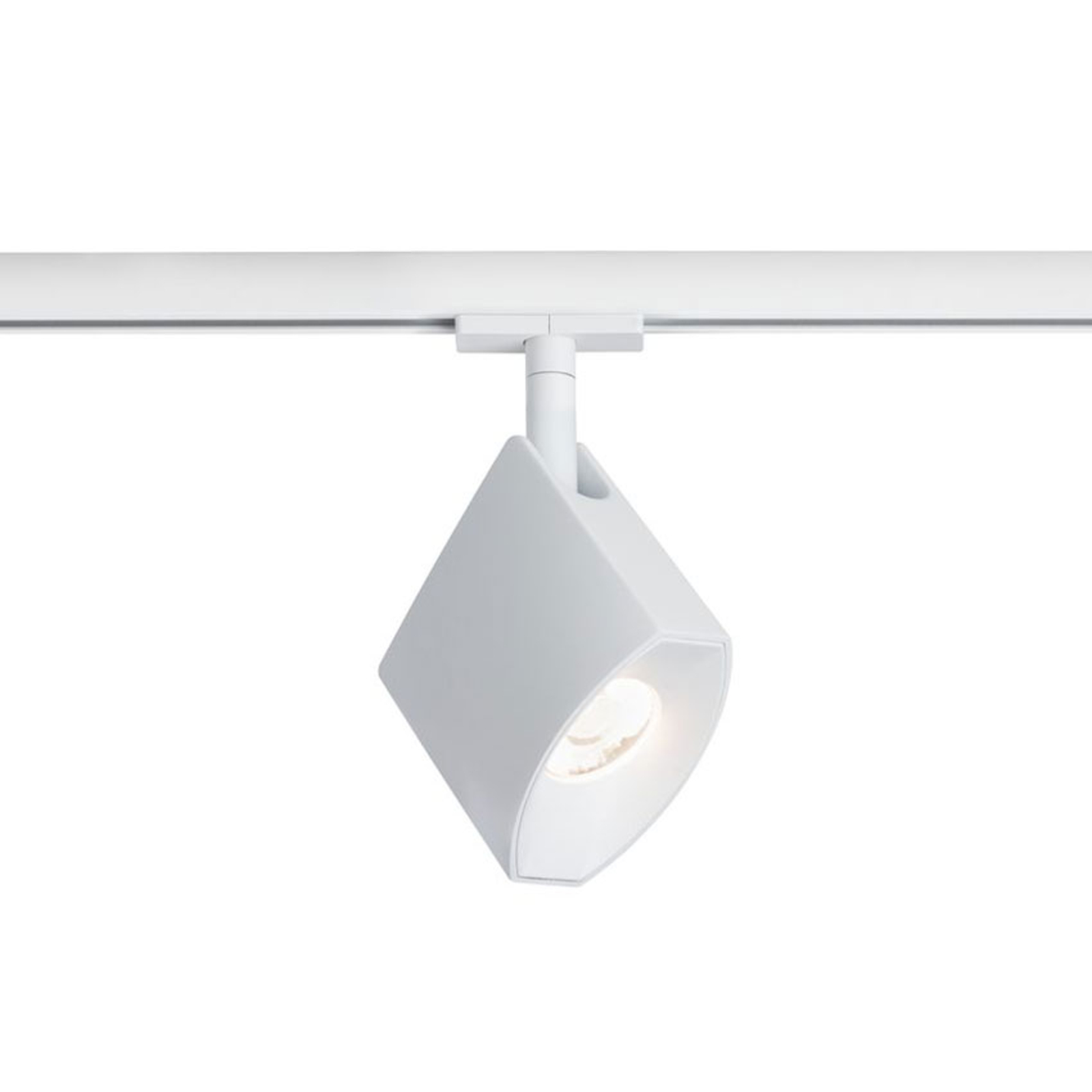 Paulmann NanoRail Stelo LED spot, white, for Living / Dining Room, plastic, metal, 6.5 W, energy efficiency: A+, L: 9.6 cm, W: 4.2 cm, H: 13.4 cm