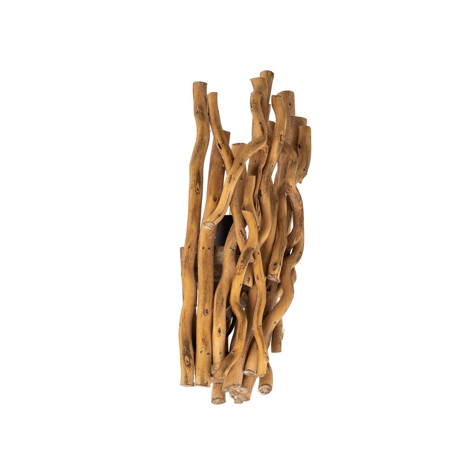Wandleuchte Agar mit Schirm aus Holz