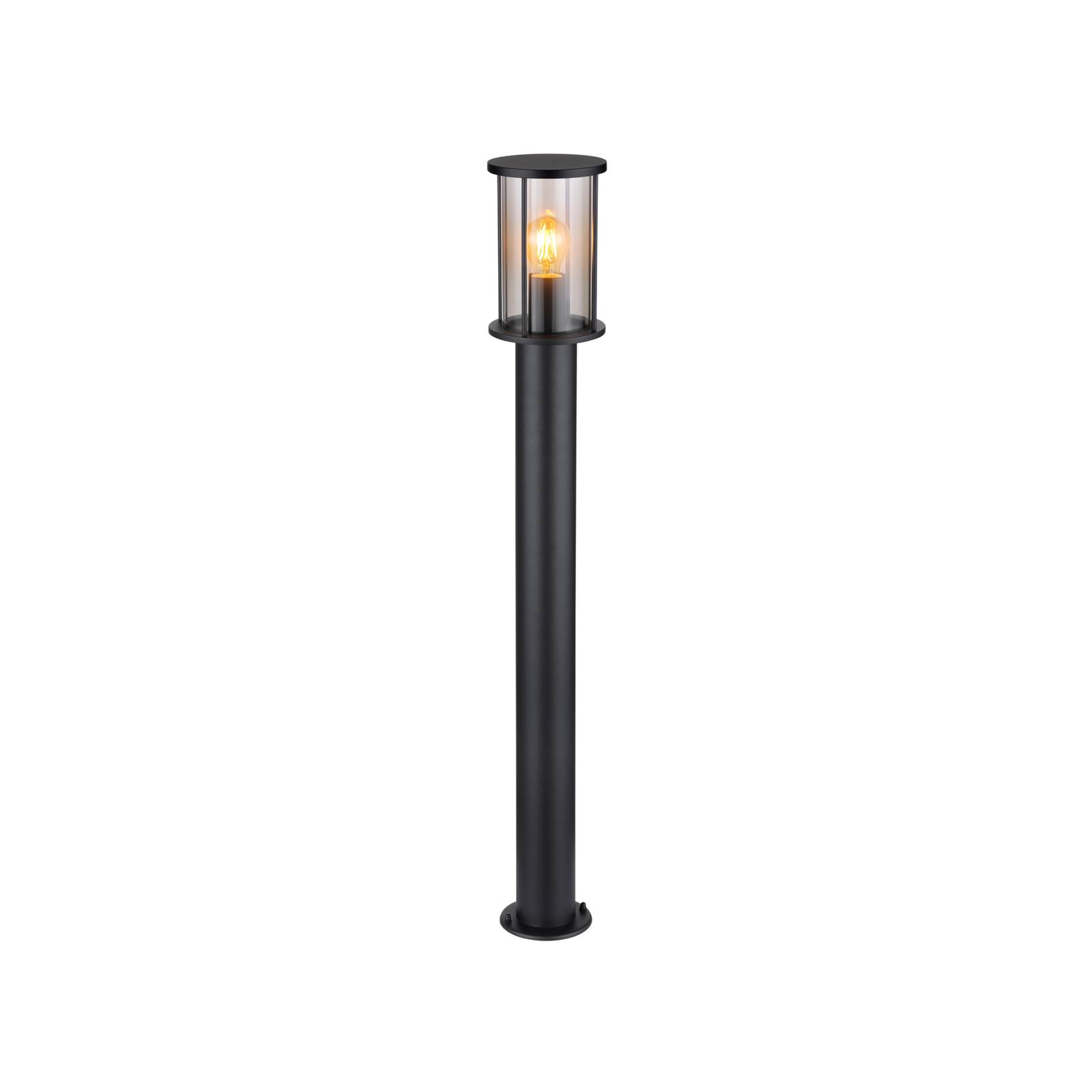 E-shop Cestné svetlo Gracey, výška 100 cm, čierna farba, nerezová oceľ, IP54