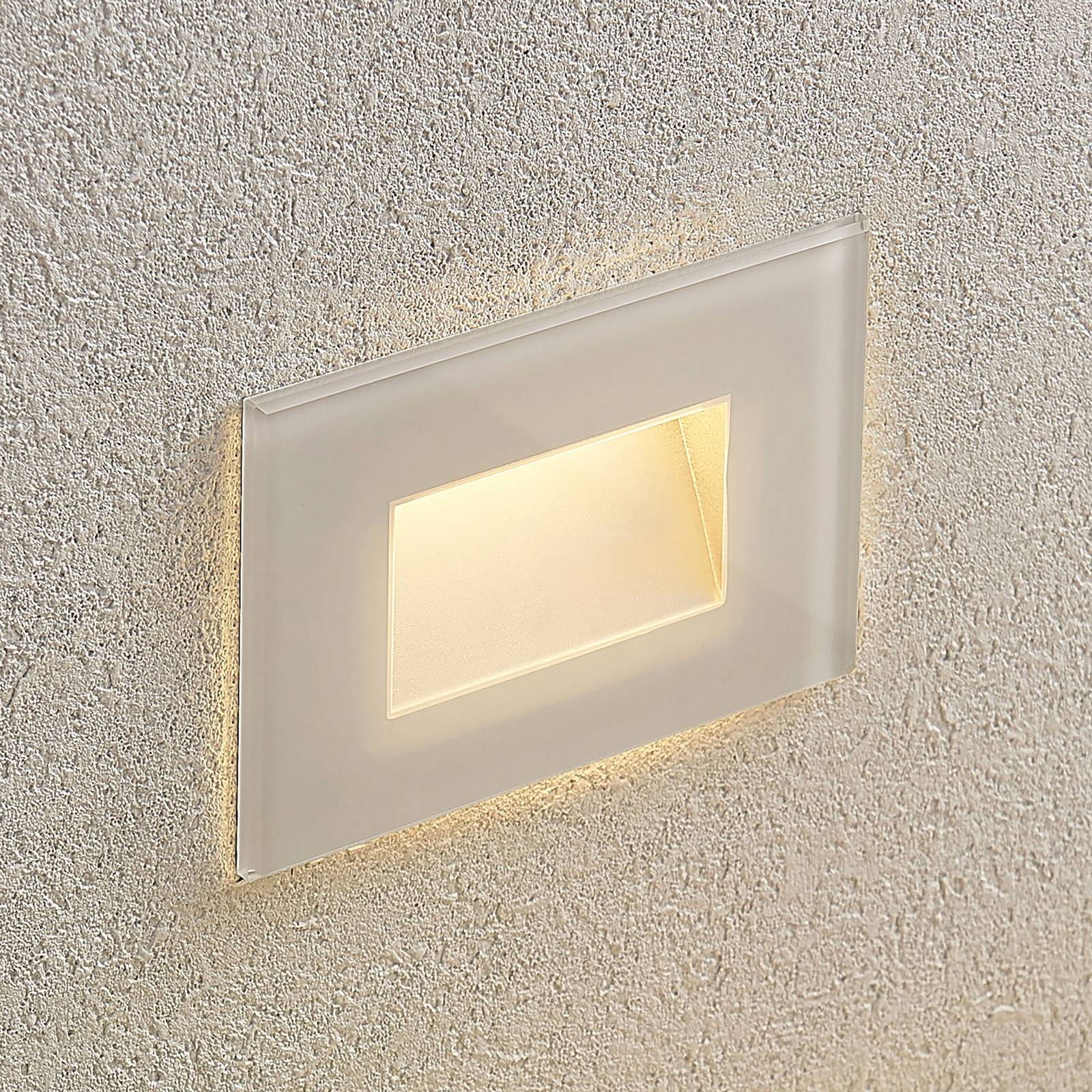 LUCANDE LED-vægindbygningslampe Jody 12 cm
