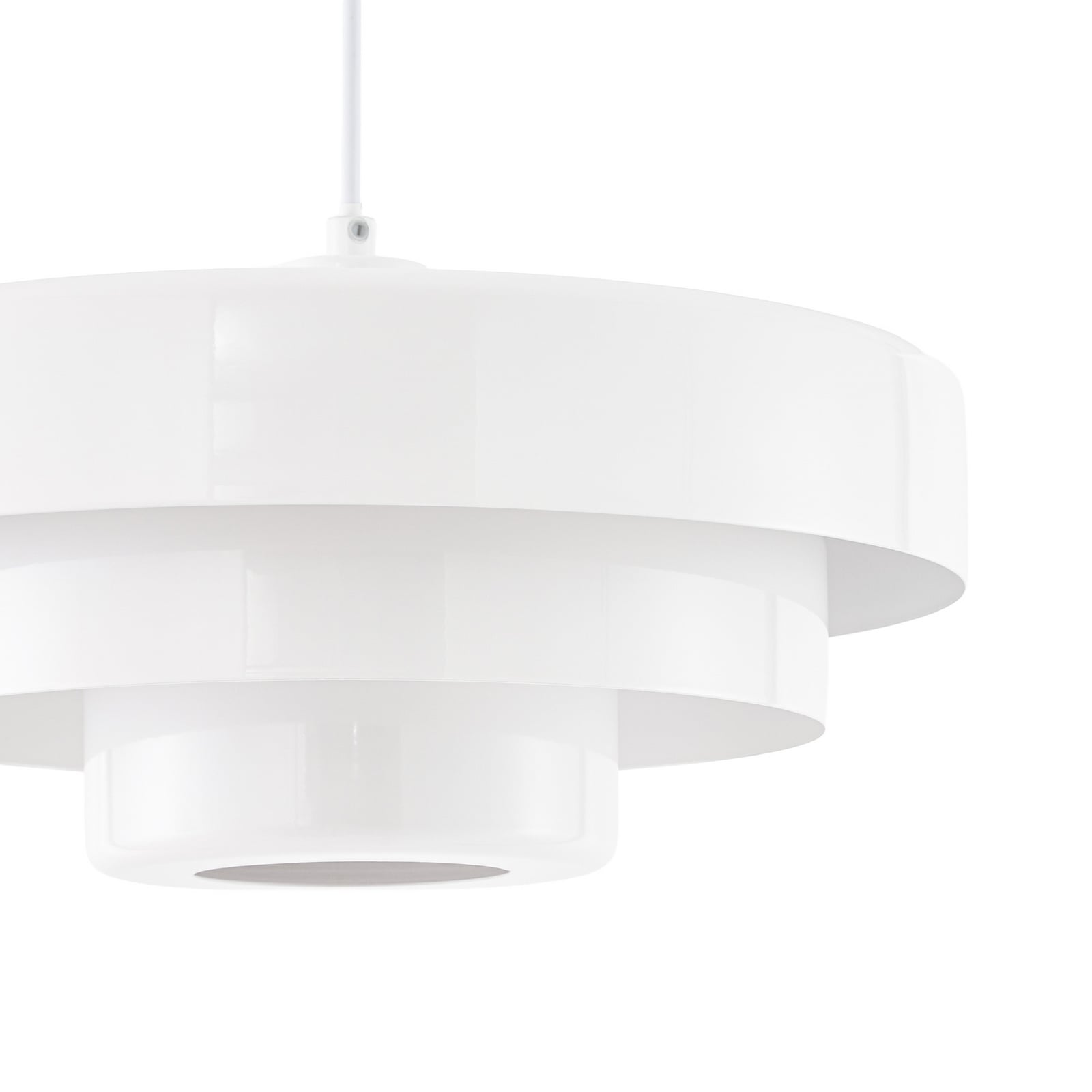 Suspension Tivra, blanche, Ø 35 cm, métal, E27 - Lindby Suspension Tivra, blanche, Ø 35 cm, métal, E27 - Lindby