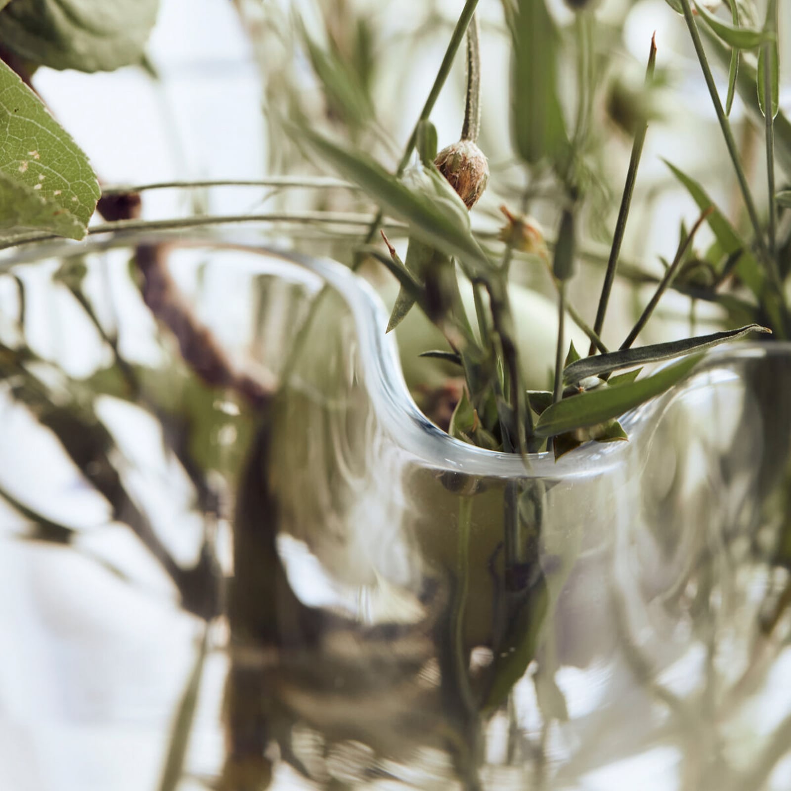 Vaso HDPlis, trasparente, altezza 17 cm, vetro - House Doctor