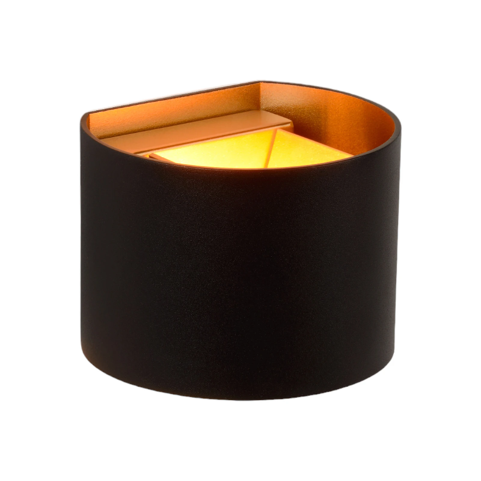 Xio LED-seinävalaisin, leveys 13 cm, musta